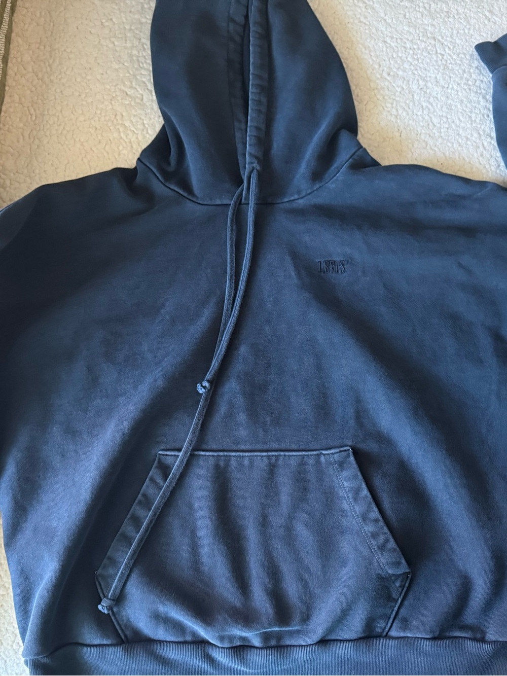 Levi's Navy Blue Pullover Hoodie 100% cotton